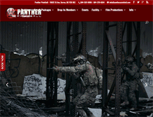 Tablet Screenshot of pantherpaintball.com